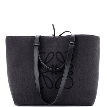 Anagram Square Basket Tote Canvas Medium