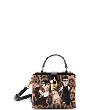 Treasure Box Bag Patchwork Saffiano Leather Small