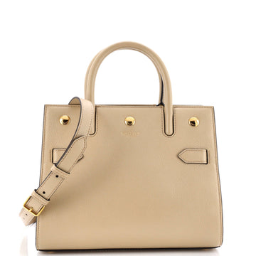 Title Two Handle Tote Leather Mini