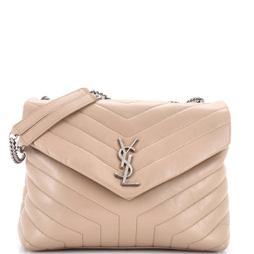 Loulou Shoulder Bag Matelasse Chevron Leather Medium