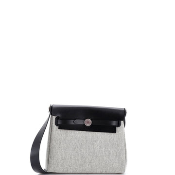Herbag Zip Toile and Leather 20