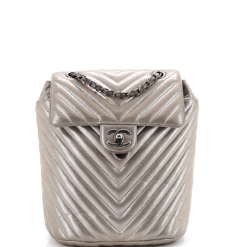 Urban Spirit Backpack Chevron Iridescent Calfskin Small