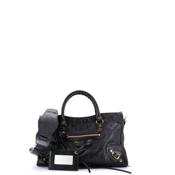Logo Strap City Classic Studs Bag Leather Small