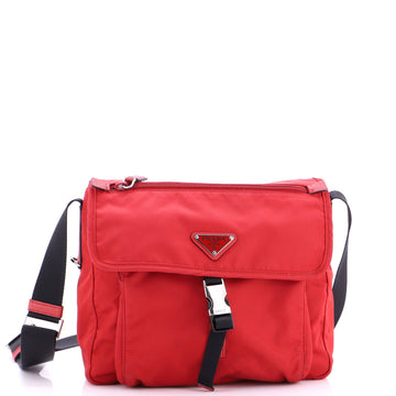 Buckle Messenger Bag Tessuto Small