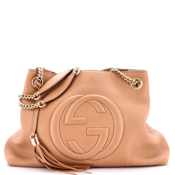 Soho Chain Strap Shoulder Bag Leather Medium