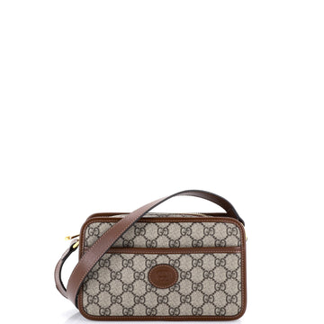 Interlocking G Patch Camera Bag GG Coated Canvas Mini
