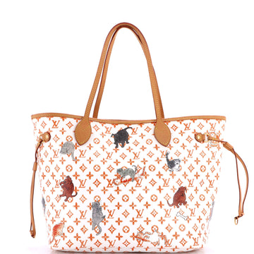Neverfull NM Tote Limited Edition Grace Coddington Catogram Canvas MM