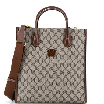 Interlocking G Tote GG Coated Canvas Vertical