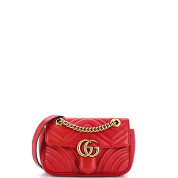 GG Marmont Flap Bag Matelasse Leather Mini