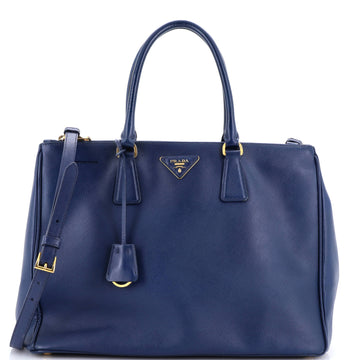 Double Zip Lux Tote Saffiano Leather Large