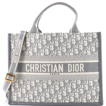 Book Tote with Strap Oblique Canvas Medium