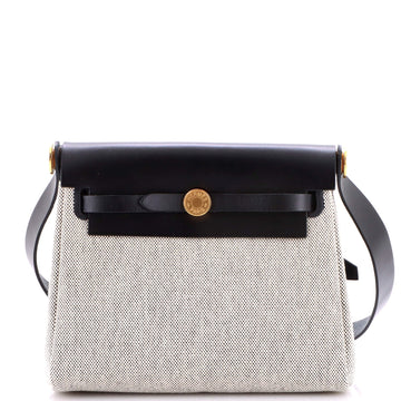 Herbag Zip Toile and Leather 20