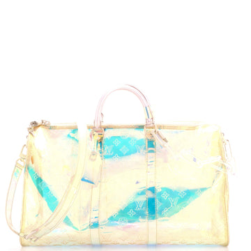 Keepall Bandouliere Bag Limited Edition Monogram Prism PVC 50