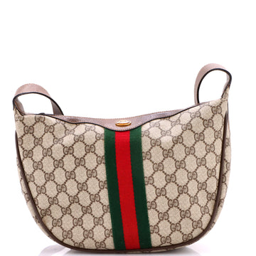 Ophidia Half Moon Hobo GG Coated Canvas Small