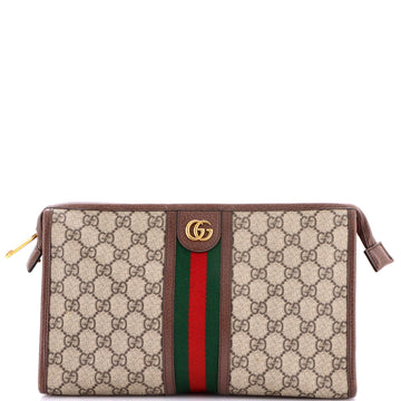 Ophidia Pouch GG Coated Canvas Medium
