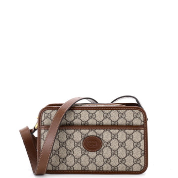 Interlocking G Patch Camera Bag GG Coated Canvas Mini