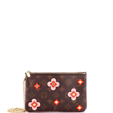 Double Zip Pochette Limited Edition Blooming Flowers Monogram Canvas