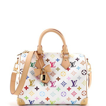 x Takashi Murakami Speedy Soft Bandouliere Bag Monogram Multicolor 25