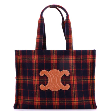 Cabas Thais Tote Tartan Wool Large