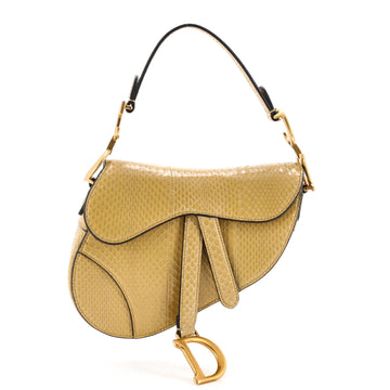 Saddle Handbag Python Mini