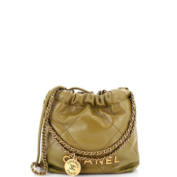22 Chain Hobo Quilted Calfskin Mini