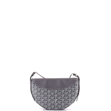Hirondelle Shoulder Bag Coated Canvas and Leather