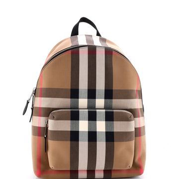 Jeff Backpack House Check Canvas Medium