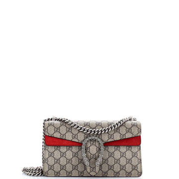 Dionysus Bag GG Coated Canvas with Crystal Embellished Metal Small