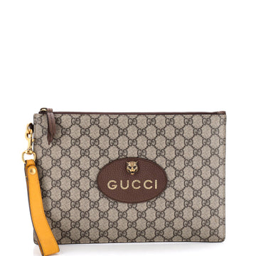 Neo Vintage Wristlet Pouch GG Coated Canvas