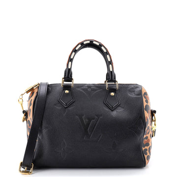 Speedy Bandouliere Bag Wild at Heart Monogram Empreinte Giant 25