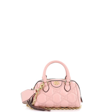 Ophidia Convertible Boston Top Handle Bag GG Matelasse Leather Mini