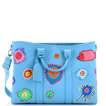 Weekend Tote Yayoi Kusama Faces Monogram Taurillon Leather
