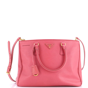 Double Zip Lux Tote Saffiano Leather Medium