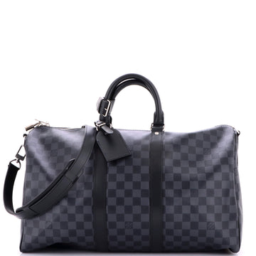 Keepall Bandouliere Bag Damier Graphite 45