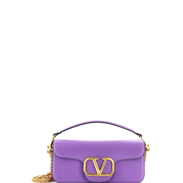 VLogo Loco Flap Shoulder Bag Leather Medium
