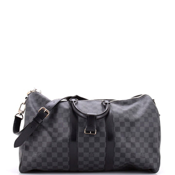 Keepall Bandouliere Bag Damier Graphite 45
