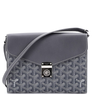 Chypre Wallet on Strap Coated Canvas with Leather