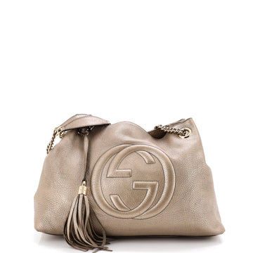 Soho Chain Strap Shoulder Bag Leather Medium