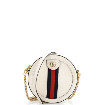 Ophidia Round Shoulder Bag Leather Mini