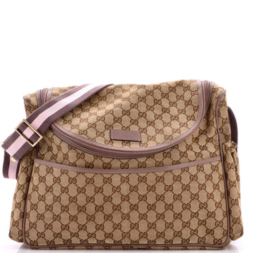 Diaper Crossbody Bag GG Canvas