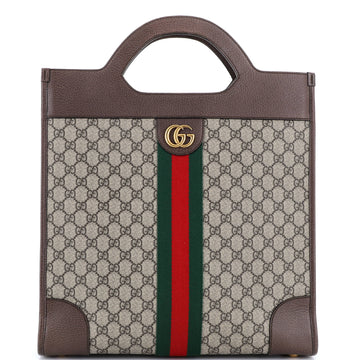 Ophidia Cut Out Handle Tote GG Coated Canvas Medium