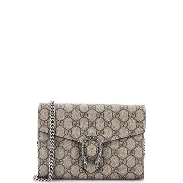 Dionysus Chain Wallet GG Coated Canvas Small