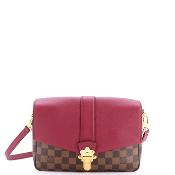 Clapton Handbag Damier and Leather PM