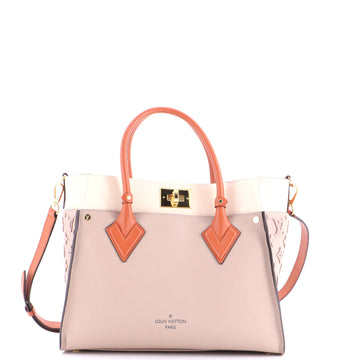 On My Side Tote Monogram Tuffetage Leather MM