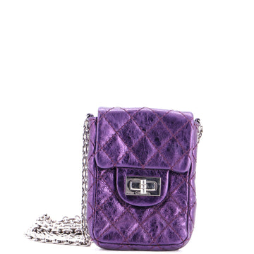 Vintage Reissue 2.55 Phone Holder Crossbody Bag Quilted Aged Calfskin