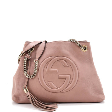 Soho Chain Strap Shoulder Bag Leather Medium