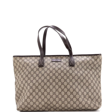 Plus Tote GG Coated Canvas with Leather Large