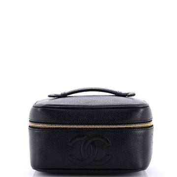 Vintage Timeless Cosmetic Case Caviar Medium