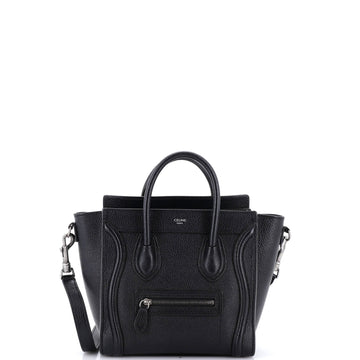 Luggage Bag Grainy Leather Nano