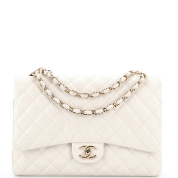 Classic Double Flap Bag Quilted Caviar Maxi